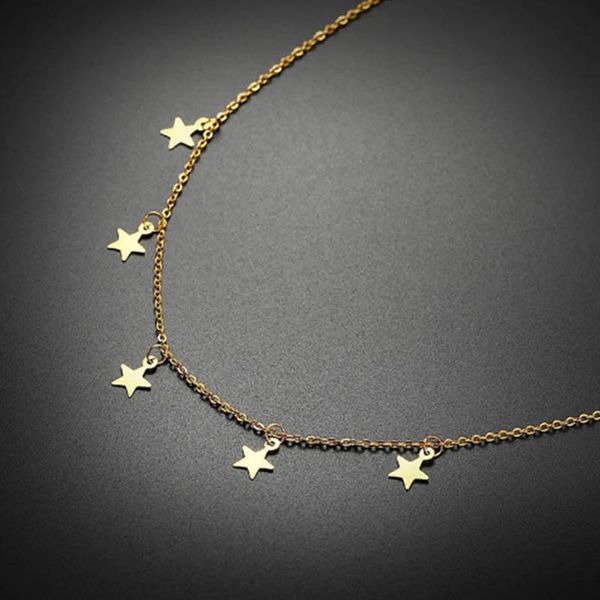 chokers 2021 fashion stainless steel 7 star choker necklace for women multiple colour jewelry, Golden;silver
chokers 2021 fashion stainless steel 7 star choker necklace for women multiple colour jewelry, Golden;silver