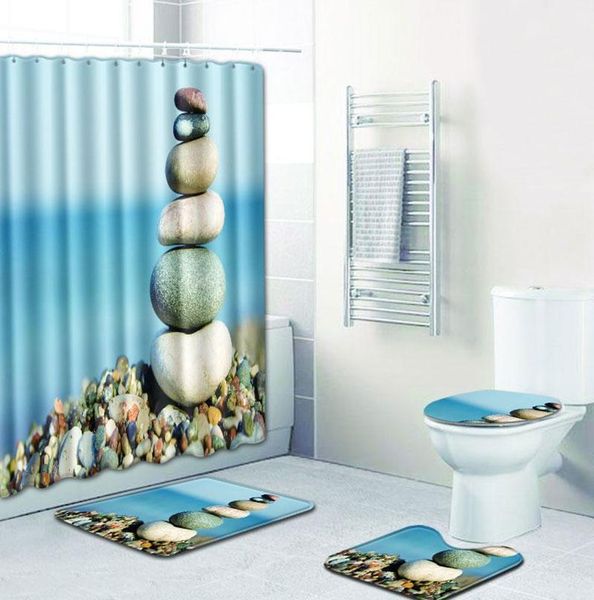 charming stone printed 4pcs bathroom waterproof shower curtain set bath non-slip rug water absorbing foot pad home decor
charming stone printed 4pcs bathroom waterproof shower curtain set bath non-slip rug water absorbing foot pad home decor