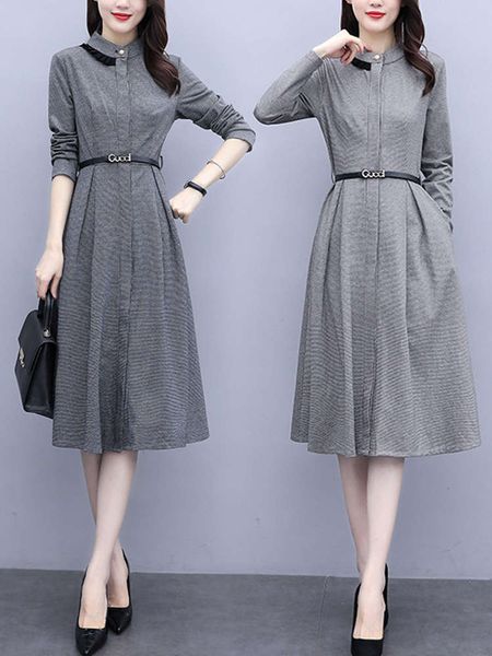 goddess dress autumn 2021 women's fashion casual waist slim belly covered medium length skirt, Black;gray
goddess dress autumn 2021 women's fashion casual waist slim belly covered medium length skirt, Black;gray