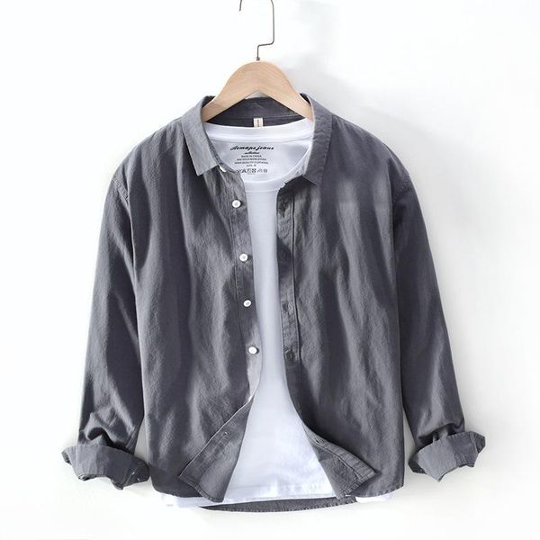 men's casual shirts long sleeve shirt pure cotton solid color vintage regular-fit turn-down collar male clothing y3379, White;black
men's casual shirts long sleeve shirt pure cotton solid color vintage regular-fit turn-down collar male clothing y3379, White;black