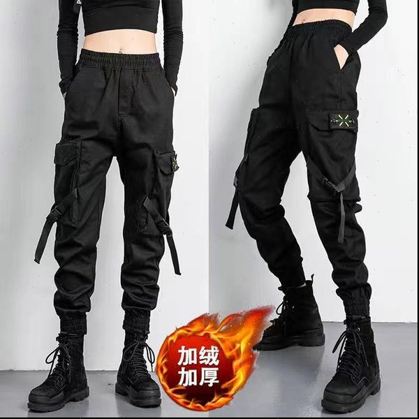 fleece womens high waist cargo pants 2020 winter sportswear loose pants harajuku cotton female cargo pants elastics trousers, Black;white
fleece womens high waist cargo pants 2020 winter sportswear loose pants harajuku cotton female cargo pants elastics trousers, Black;white