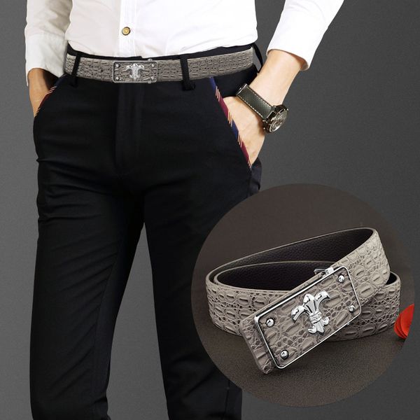 brand belt 2021 new grey belt men's leather smooth buckle personalized pants fashion social man spirit guy, Black;brown
brand belt 2021 new grey belt men's leather smooth buckle personalized pants fashion social man spirit guy, Black;brown