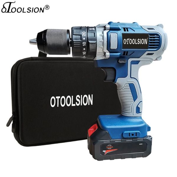 professiona electric drills otoolsion 21v 13mm impact cordless drill 1600rpm tools rechargeable screwdriver for woodworking
professiona electric drills otoolsion 21v 13mm impact cordless drill 1600rpm tools rechargeable screwdriver for woodworking