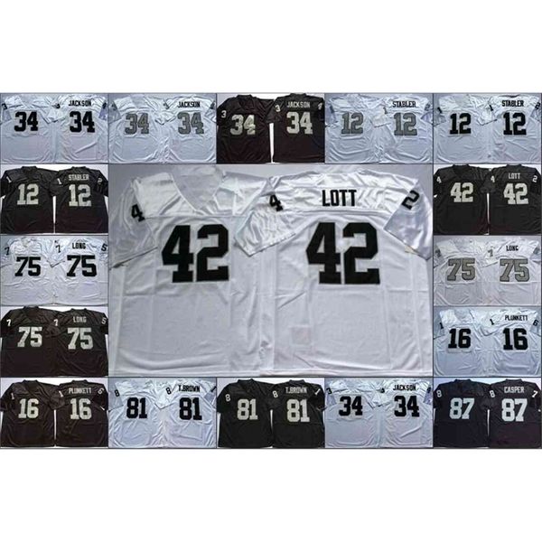 GoodNCAA vintage jersey 34 Bo Jackson 16 Jim Plunkett 12 Ken Stable 81 t.brown 42 Ronnie Lott 75 Howie Long Black White Stitched mens jerseys
GoodNCAA vintage jersey 34 Bo Jackson 16 Jim Plunkett 12 Ken Stable 81 t.brown 42 Ronnie Lott 75 Howie Long Black White Stitched mens jerseys