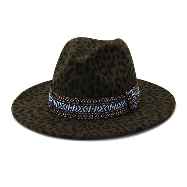 berets leopard fedora hat men women artificial wool blend winter hats wedding party bowler fashion jazz, Blue;gray
berets leopard fedora hat men women artificial wool blend winter hats wedding party bowler fashion jazz, Blue;gray