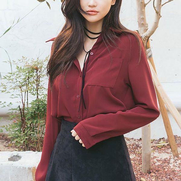 vintage women shirt blouses chiffon autumn long sleeve shirts office lady short female plus size girl blouse loose korea, White
vintage women shirt blouses chiffon autumn long sleeve shirts office lady short female plus size girl blouse loose korea, White