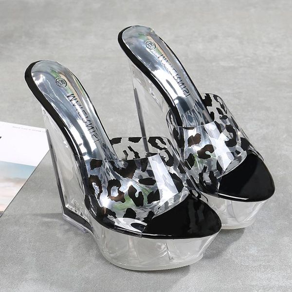 slippers women's shoes 2021 summer transparent crystal with one word outer wear sandals and thick heel high heels, Black
slippers women's shoes 2021 summer transparent crystal with one word outer wear sandals and thick heel high heels, Black