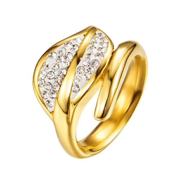 cluster rings luxukisskids cute style leaf design stainless steel golden with shiny austrian crystal fashion ring for women's jewelry, Golden;silver
cluster rings luxukisskids cute style leaf design stainless steel golden with shiny austrian crystal fashion ring for women's jewelry, Golden;silver