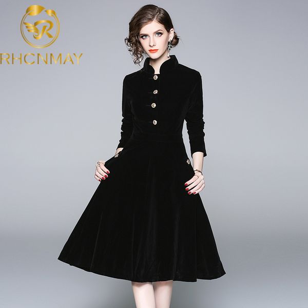 solid black woman velvet dress winter stand collar ladies a-line thick dresses slim knee dress women office lady outer dressesswimwear bathi, Black;gray
solid black woman velvet dress winter stand collar ladies a-line thick dresses slim knee dress women office lady outer dressesswimwear bathi, Black;gray