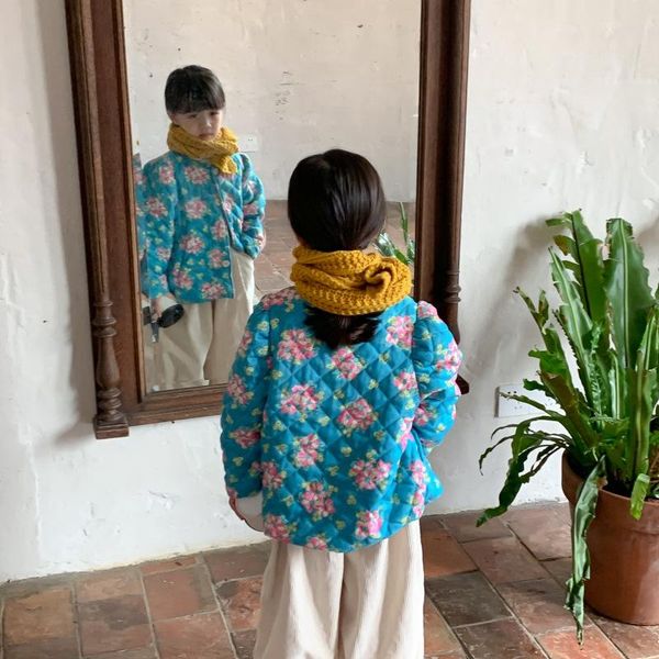 down coat 2021 winter for baby girl korean style fashion floral casual retro cotton jacket thick lovely clothes 1-7y, Blue;gray
down coat 2021 winter for baby girl korean style fashion floral casual retro cotton jacket thick lovely clothes 1-7y, Blue;gray