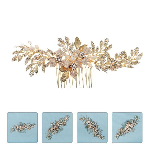 1pc delicate flower leaf hair comb female hair accessory headdress, Silver
1pc delicate flower leaf hair comb female hair accessory headdress, Silver