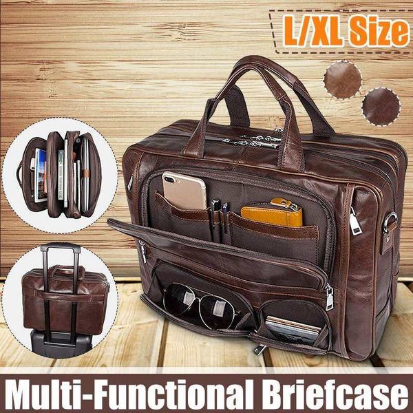 briefcases men's retro leather briefcase business handbag large capacity multi-pocket waterproof 15.6-inch laptravel bag satchel gift
briefcases men's retro leather briefcase business handbag large capacity multi-pocket waterproof 15.6-inch laptravel bag satchel gift