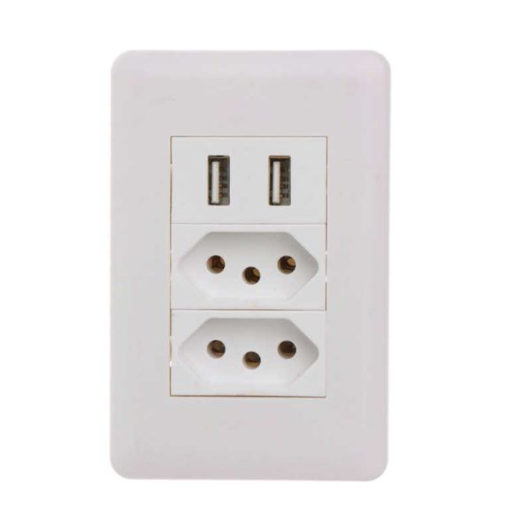 wall power brazil socket 15a brasil standard double soquete 5v 2100ma dual usb charger port 115mm*75mm ac 110~250v
wall power brazil socket 15a brasil standard double soquete 5v 2100ma dual usb charger port 115mm*75mm ac 110~250v