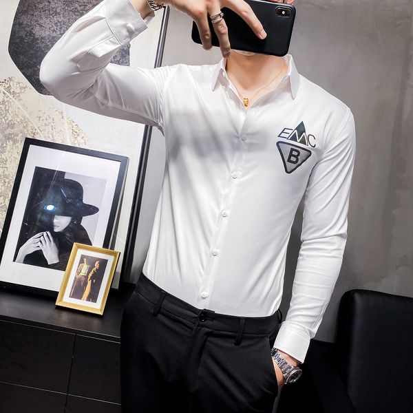 High 2021 New Quality Shirt of Young Korean Thin Long Sleeve Fitting Men's All the Formal Game Work Shirts for Men 3xl-m 68NE, Black;brown
High 2021 New Quality Shirt of Young Korean Thin Long Sleeve Fitting Men's All the Formal Game Work Shirts for Men 3xl-m 68NE, Black;brown