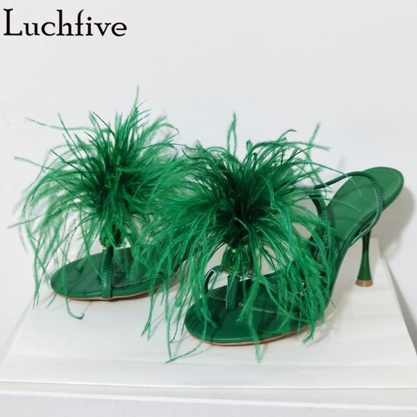 dress shoes summer green feather sandals split toe ladies ankle strap woman t-show high heels mujer, Black
dress shoes summer green feather sandals split toe ladies ankle strap woman t-show high heels mujer, Black