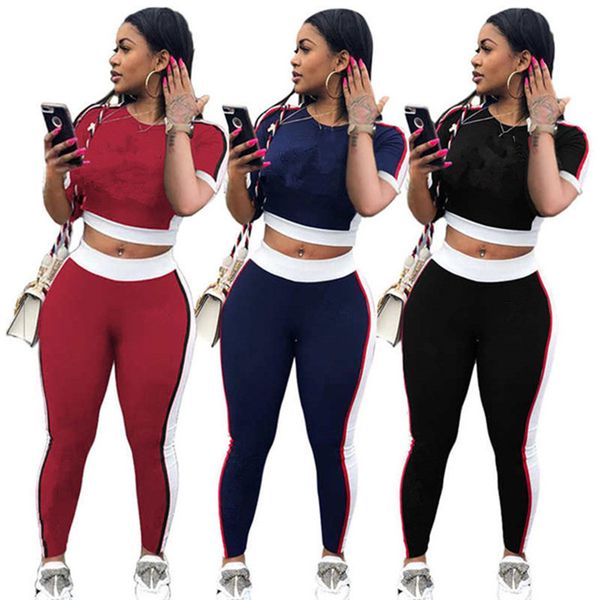 summer women jogging suit plus size 2xl outfits black tracksuits short sleeve t-shirt crop pants two piece set casual letter sportswear blac, Gray
summer women jogging suit plus size 2xl outfits black tracksuits short sleeve t-shirt crop pants two piece set casual letter sportswear blac, Gray
