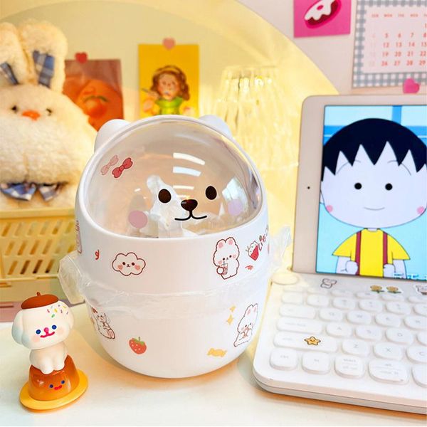 waste bins kawaii cute bear trash bin desksmall for home decoration mini garbage storage box organizer
waste bins kawaii cute bear trash bin desksmall for home decoration mini garbage storage box organizer