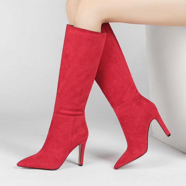 boots big size women's shoes fashion slip on knee high women suede thin heel long autumn winter ladies, Black
boots big size women's shoes fashion slip on knee high women suede thin heel long autumn winter ladies, Black