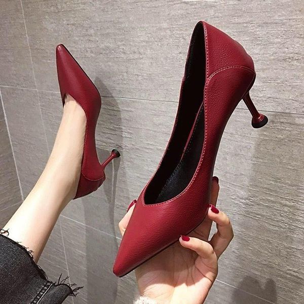dress shoes women heels autumn leather high women's 2021 red heel chaussure femme zapatos mujer, Black
dress shoes women heels autumn leather high women's 2021 red heel chaussure femme zapatos mujer, Black