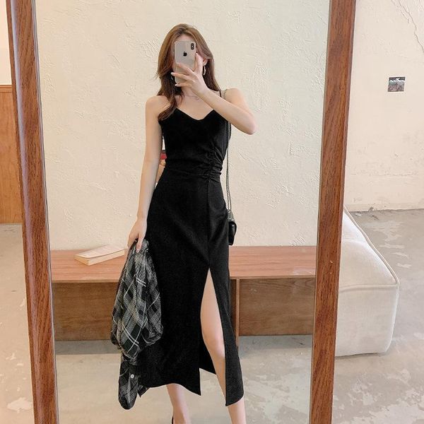casual dresses cgc 2021 elegant solid summer dress woman satin backless sling maxi female vintage sleeveless beach sundress, Black;gray
casual dresses cgc 2021 elegant solid summer dress woman satin backless sling maxi female vintage sleeveless beach sundress, Black;gray