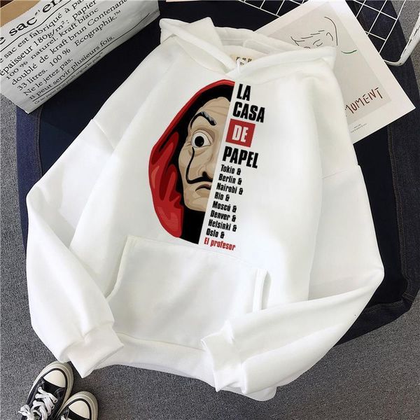 la casa de papel white hoodies women money heist swearshirt house of paper fashion hoodies print mens pullover hoody tracksuits, Black
la casa de papel white hoodies women money heist swearshirt house of paper fashion hoodies print mens pullover hoody tracksuits, Black