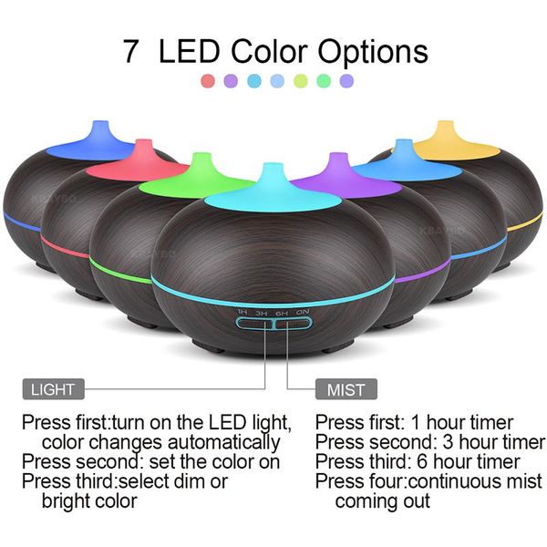 300ml usb aroma diffuser for home air humidifier with led lights essential oils mist maker wood grain ultrasonic diffusers humidifiers
300ml usb aroma diffuser for home air humidifier with led lights essential oils mist maker wood grain ultrasonic diffusers humidifiers