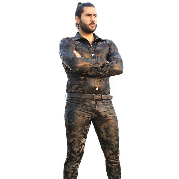 men's jackets plus size men outdoor long sleeved high elastic camouflage pattern casual shirt pu velvet jacket straitjacket blouse styl, Black;brown
men's jackets plus size men outdoor long sleeved high elastic camouflage pattern casual shirt pu velvet jacket straitjacket blouse styl, Black;brown