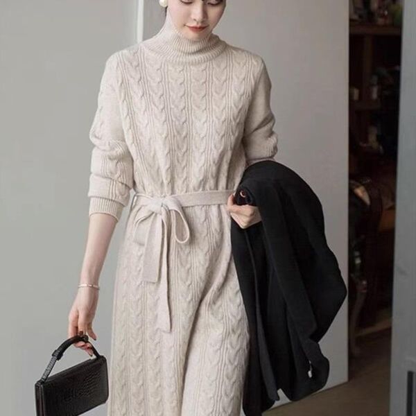 casual dresses office ladies slim twist autumn winter warm sweater lace up dress knitted long sleeve pullovers vintage robe vestidos femme 2, Black;gray
casual dresses office ladies slim twist autumn winter warm sweater lace up dress knitted long sleeve pullovers vintage robe vestidos femme 2, Black;gray