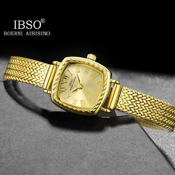wristwatches ibso gold luxury women watches waterproof quartz watch ladies stainless steel strap simple design japanese movement #b9226, Slivery;brown
wristwatches ibso gold luxury women watches waterproof quartz watch ladies stainless steel strap simple design japanese movement #b9226, Slivery;brown