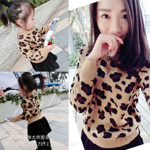 taidier 20 fashion new leopard print knitted children's sweater mother women's korean version parent child wear, Blue
taidier 20 fashion new leopard print knitted children's sweater mother women's korean version parent child wear, Blue
