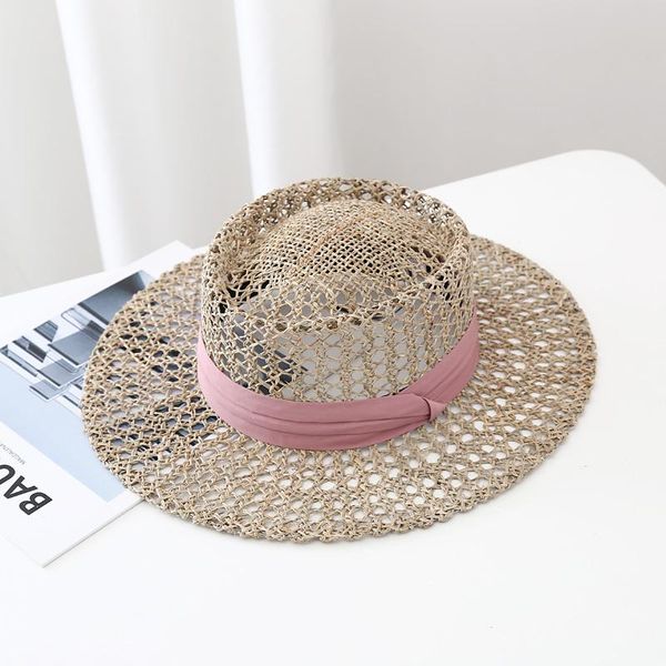 wide brim hats simple natural grasses summer hat women straw beach visor protection sun sunhat chapeau femme drop, Blue;gray
wide brim hats simple natural grasses summer hat women straw beach visor protection sun sunhat chapeau femme drop, Blue;gray