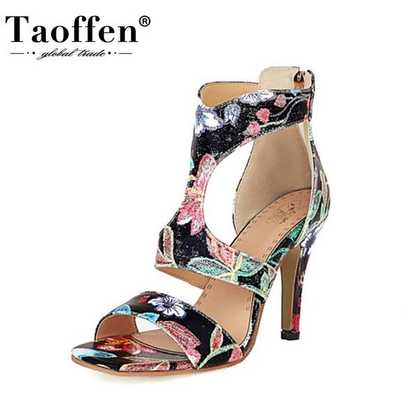 sandals taoffen size 34-43 women arrival fashion zipper flower high heel summer shoes woman party office lady footwear, Black
sandals taoffen size 34-43 women arrival fashion zipper flower high heel summer shoes woman party office lady footwear, Black