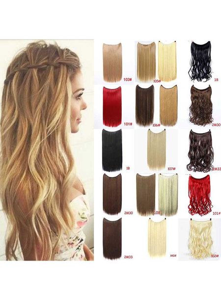 synthetic wigs mumupi no clip in hair curly secret fish line hairpieces one piece women's natural, Black
synthetic wigs mumupi no clip in hair curly secret fish line hairpieces one piece women's natural, Black