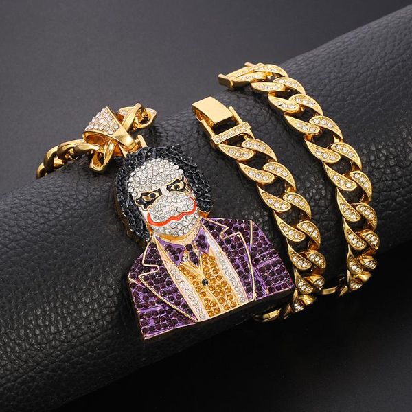 pendant necklaces luxury necklace for men women hip hop iced out bling halloween clown miami cuban link chain choker jewelry gift, Silver
pendant necklaces luxury necklace for men women hip hop iced out bling halloween clown miami cuban link chain choker jewelry gift, Silver