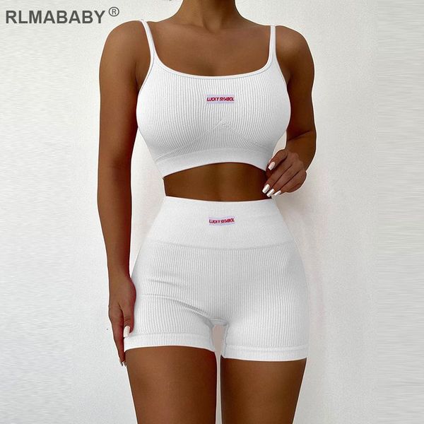 women's tracksuits rlmababy 2 piece set women knit rib cropped camisole and high waist tracksuit suit casual sport slim embroidery outf, Gray
women's tracksuits rlmababy 2 piece set women knit rib cropped camisole and high waist tracksuit suit casual sport slim embroidery outf, Gray