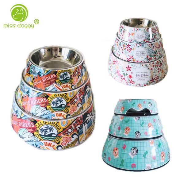 dog bowls & feeders cute cartoon animals floral printed pet durable stainless steel feeder tool for dogs puppy accessories10a
dog bowls & feeders cute cartoon animals floral printed pet durable stainless steel feeder tool for dogs puppy accessories10a