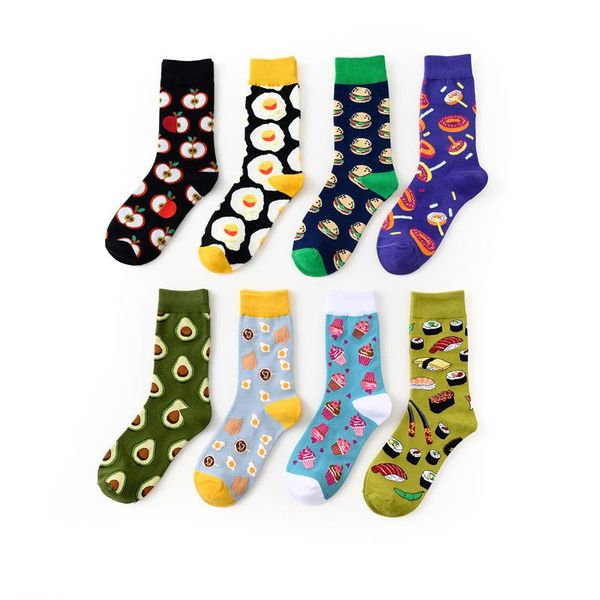 men's socks autumn and winter dessert food series creative avocado pattern middle tube cotton lover crew couple, Black
men's socks autumn and winter dessert food series creative avocado pattern middle tube cotton lover crew couple, Black