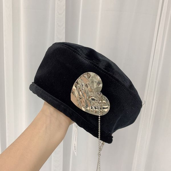 velvet beret women's new black elegant fashion painter's hat bud pumpkin wardrobe accessories, Blue;gray
velvet beret women's new black elegant fashion painter's hat bud pumpkin wardrobe accessories, Blue;gray