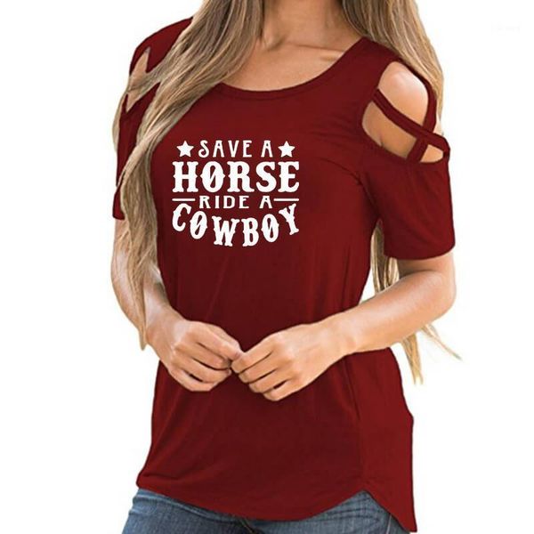 women's t-shirt save a horse country music print shirt female harajuku off shoulder lover gift vintage women hollow femme, White
women's t-shirt save a horse country music print shirt female harajuku off shoulder lover gift vintage women hollow femme, White