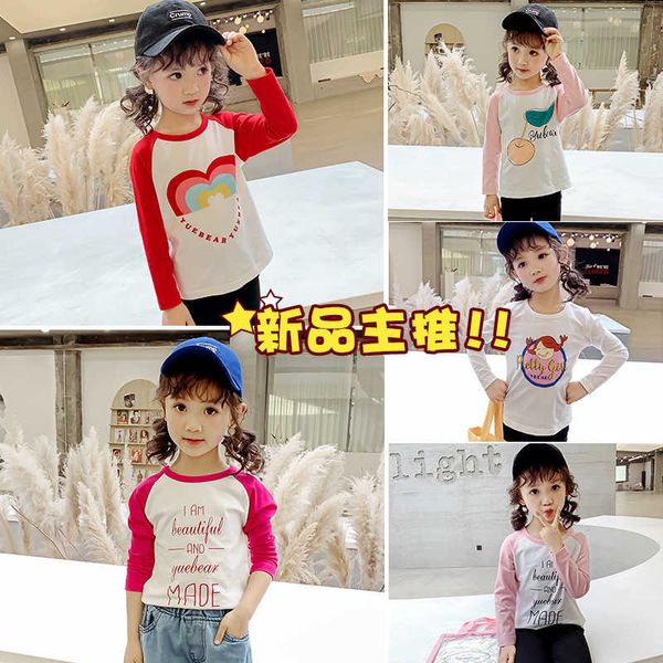 new 2021 korean spring t-shirt children's clothing girl's big boy's pure cotton base coat, Black;white
new 2021 korean spring t-shirt children's clothing girl's big boy's pure cotton base coat, Black;white