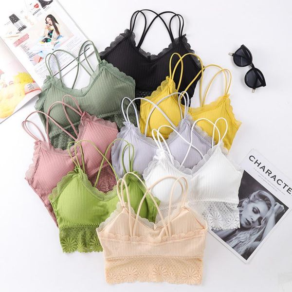 gym clothing women sports bra yoga lady camisole beautiful back wrapped chest fashion belt pad tube underwear, White;black
gym clothing women sports bra yoga lady camisole beautiful back wrapped chest fashion belt pad tube underwear, White;black
