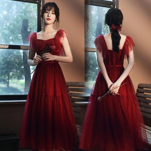 ethnic clothing lace up bridal wedding dress elegant slim evening party novelty a-line prom gown temperament celebrity banquet, Red
ethnic clothing lace up bridal wedding dress elegant slim evening party novelty a-line prom gown temperament celebrity banquet, Red
