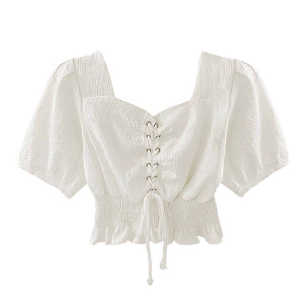 perhaps u women black white solid shirt slash neck short sleeve spring summer puff sleeve lace up blouse b0642 210529
perhaps u women black white solid shirt slash neck short sleeve spring summer puff sleeve lace up blouse b0642 210529