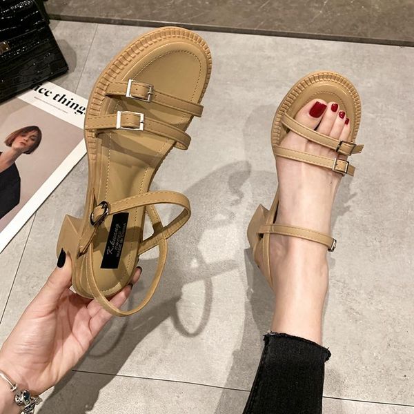 sandals double buckle band gladiator women slippers summer shoes woman open toe concise sandalias thick med-high heels sandales, Black
sandals double buckle band gladiator women slippers summer shoes woman open toe concise sandalias thick med-high heels sandales, Black