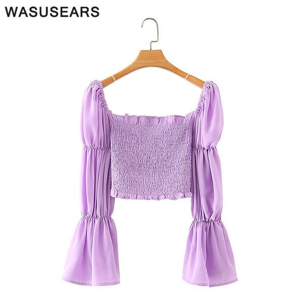 women's blouses & shirts ruched long sleeve elegant blouse women solid color shirt casual vintage puff ruffle square neck crop slim, White
women's blouses & shirts ruched long sleeve elegant blouse women solid color shirt casual vintage puff ruffle square neck crop slim, White