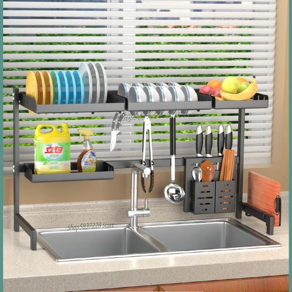 kitchen storage & organization stainless steel racks above the countersink dishes drain rack vegetable strainer
kitchen storage & organization stainless steel racks above the countersink dishes drain rack vegetable strainer