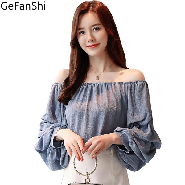 women's blouses & shirts 2021 fashion summer women blouse slash neck lantern sleeve casual korean style chiffon sweet ladies shirt, White
women's blouses & shirts 2021 fashion summer women blouse slash neck lantern sleeve casual korean style chiffon sweet ladies shirt, White