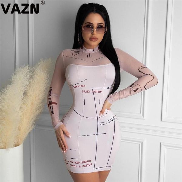 casual dresses vazn 2021 special patchwork lace club open little chap turtleneck full sleeve women high waist thin mini dress, Black;gray
casual dresses vazn 2021 special patchwork lace club open little chap turtleneck full sleeve women high waist thin mini dress, Black;gray