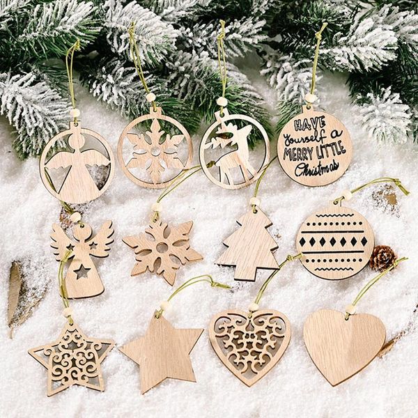 christmas decorations 12pcs/box wooden pendants xmas tree hanging ornaments diy wood crafts for home party year
christmas decorations 12pcs/box wooden pendants xmas tree hanging ornaments diy wood crafts for home party year