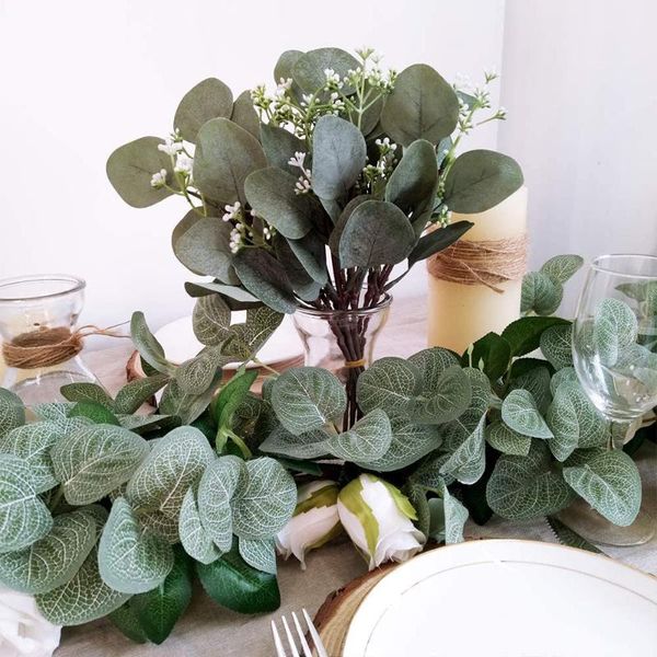 5 pcs artificial seeded eucalyptus leaves stems bulk artificial silver dollar eucalyptus leaves plant in grey green
5 pcs artificial seeded eucalyptus leaves stems bulk artificial silver dollar eucalyptus leaves plant in grey green